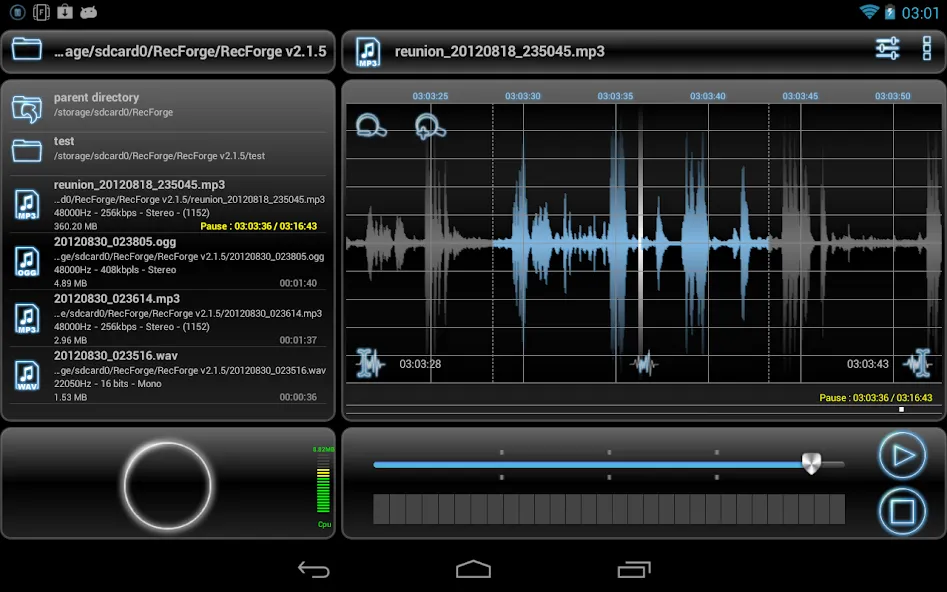 RecForge Pro - Audio Recorder screenshot 1