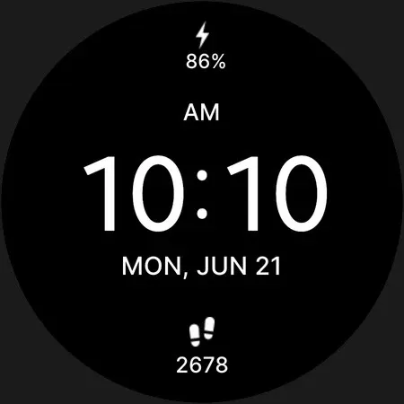 Dark Black Watch Face screenshot 4