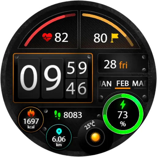 TechGauge Watch Face screenshot 13