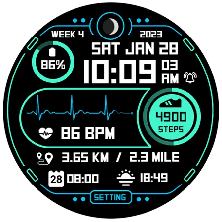 Step Up 3 - Digital Watchface screenshot 10