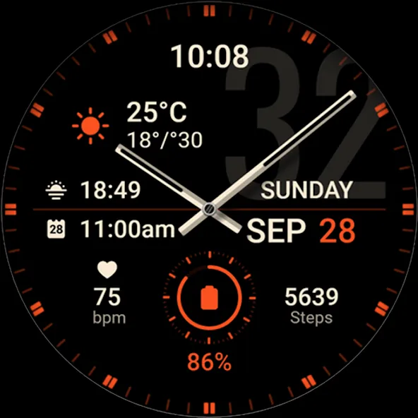Watch face 10h08.com #75 screenshot 30
