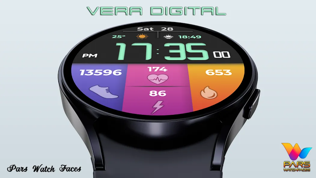 Vera Digital Watch Face screenshot 4