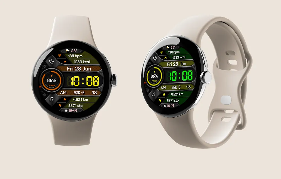 DIGI CORTEX Watch face screenshot 2
