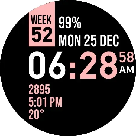 Week Watch Face screenshot 36