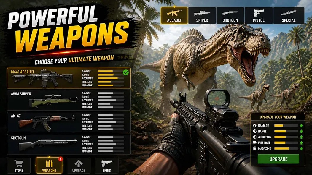 Cazador Dino: FPS Disparos screenshot 5