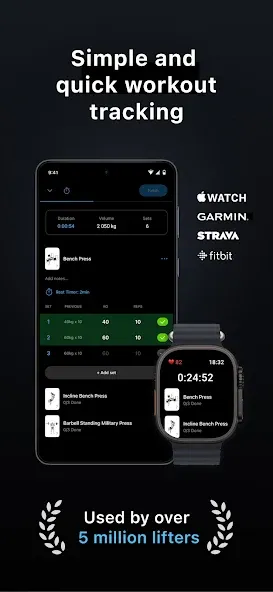 Lyfta: 健身追踪器 - 健身房训练与力量计划 screenshot 1