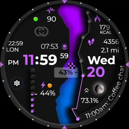 Digital Watch Face CUE102 screenshot 9