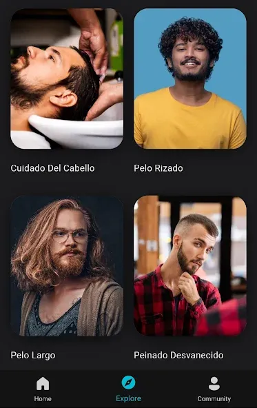 Hombres Peinados y Corte Pelo screenshot 4