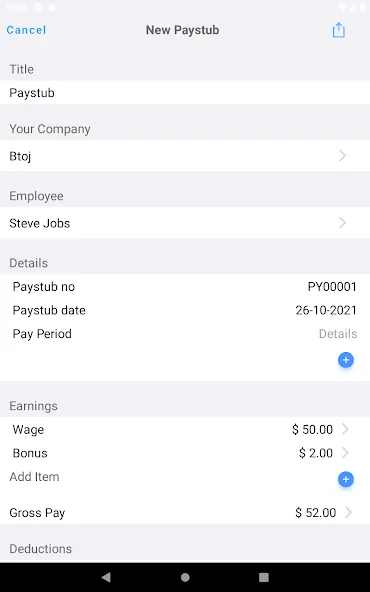 Paystub Maker screenshot 9