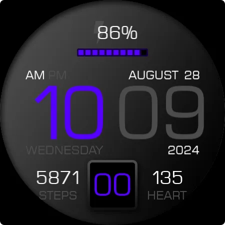 Key083 Digital Watch Face screenshot 27