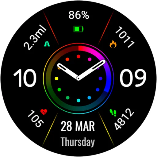 Minimal RATON URX77 Watch face screenshot 22