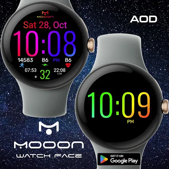 Watch Face Mooon screenshot 3