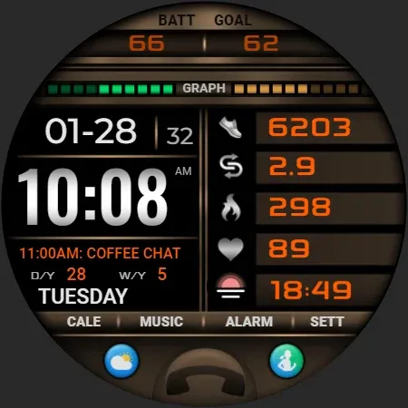 PW108 Smart Data Watch Face screenshot 38
