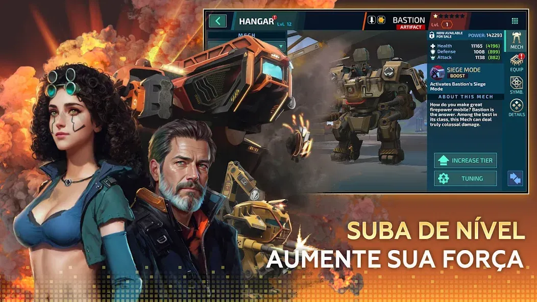 Mech vs Aliens: RPG de Robôs screenshot 2