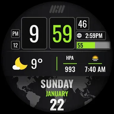 Tancha S54 Digital Watch Face screenshot 21