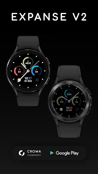 Expanse V2 Watch Face Wear OS screenshot 2