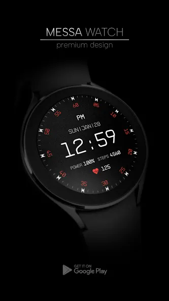 Minimal Digital Watch Face screenshot 2