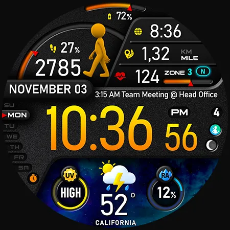 PER23 Platinum Watch Face screenshot 41