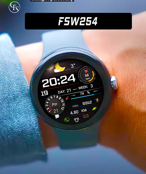 FS W254 Watch face screenshot 6