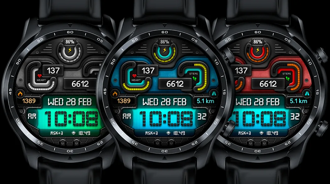 Digital BUBAS URX17 Watch face screenshot 1