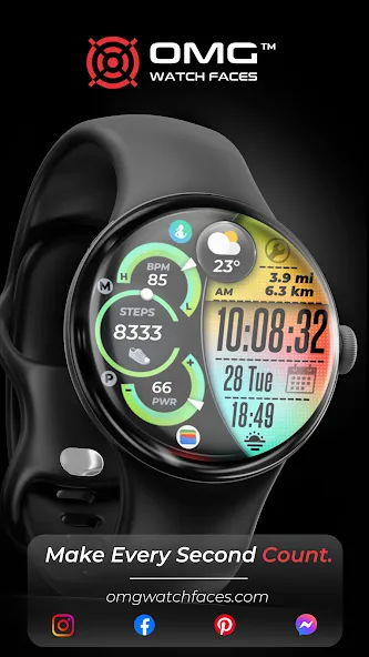 OMG 289 - Digital Watch Face screenshot 2