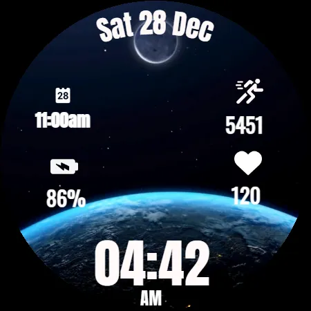 Animated Moonfall Watch Face screenshot 36