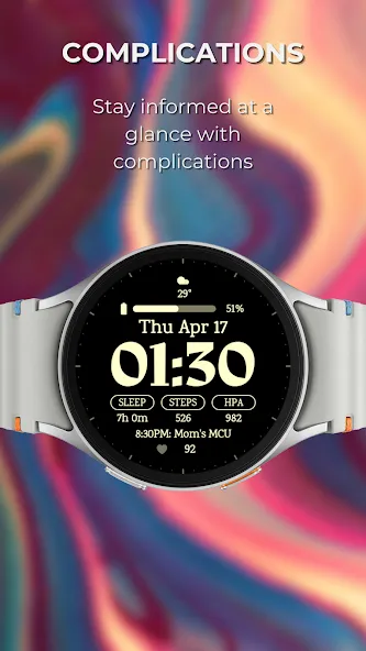 EXD158: Digital Watch Face screenshot 2