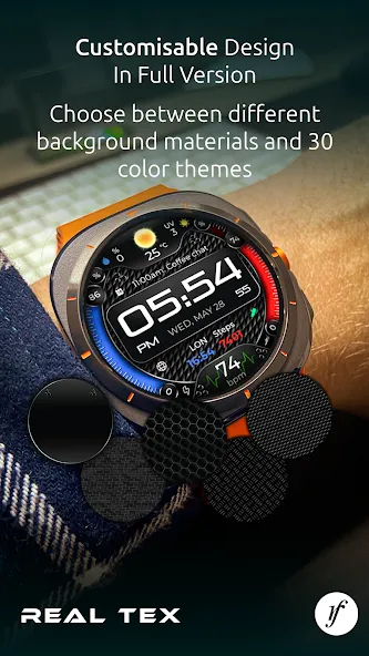 RealTex Premium Watch Face screenshot 5
