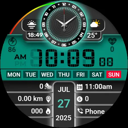 SY18 Watch Face for Wear OS screenshot 30