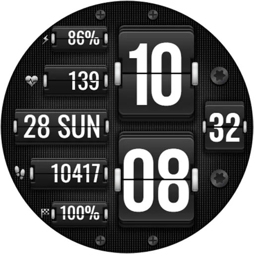 Digital FLIP WS16 Watch face screenshot 18