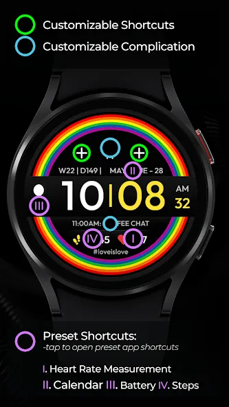TVV Pride Digital Watch Face screenshot 4