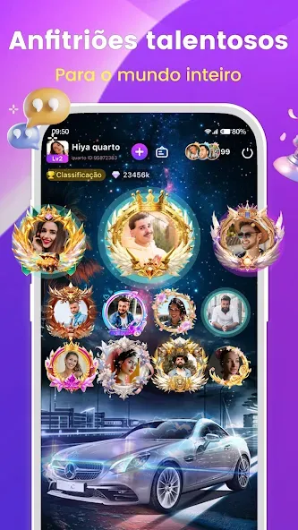 Hiya: Chat Voz, Jogos, Festa screenshot 2