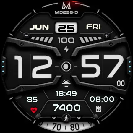 MD236D Digital watch face screenshot 7