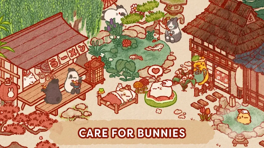 Usagi Shima: Cute Bunny Game screenshot 2