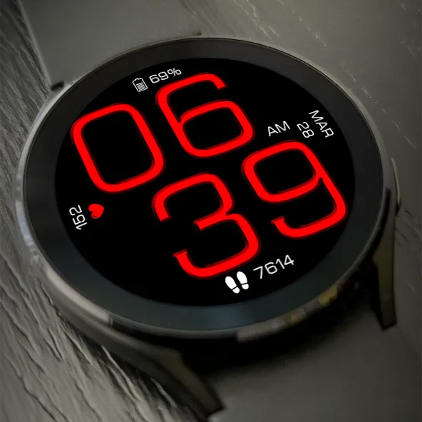 Key WF14 Digital Watch Face screenshot 2