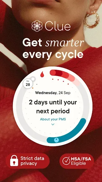 Clue Cycle & Period Tracker screenshot 1