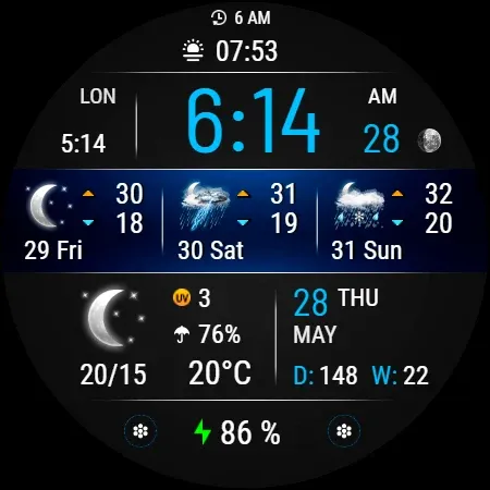 VF03 Weather Inform Watch Face screenshot 22