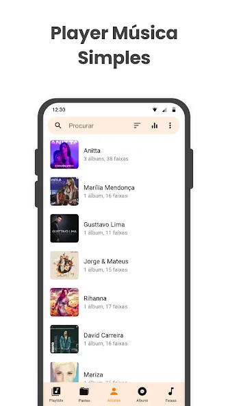 Player Música Simples screenshot 2