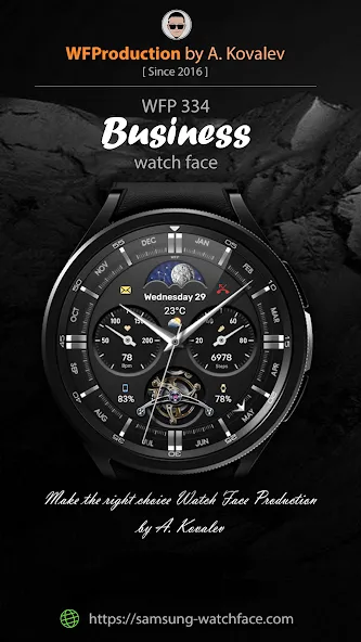 WFP 334 Business watch face screenshot 1
