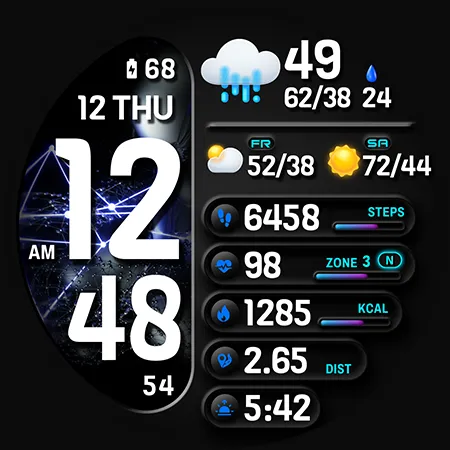 PER38 Digital Watch Face screenshot 34