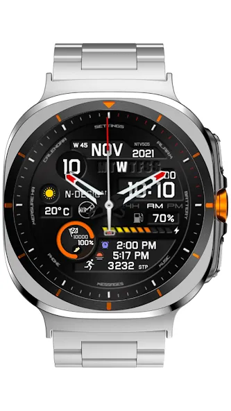 NTV508 - Hybrid W watch face screenshot 1