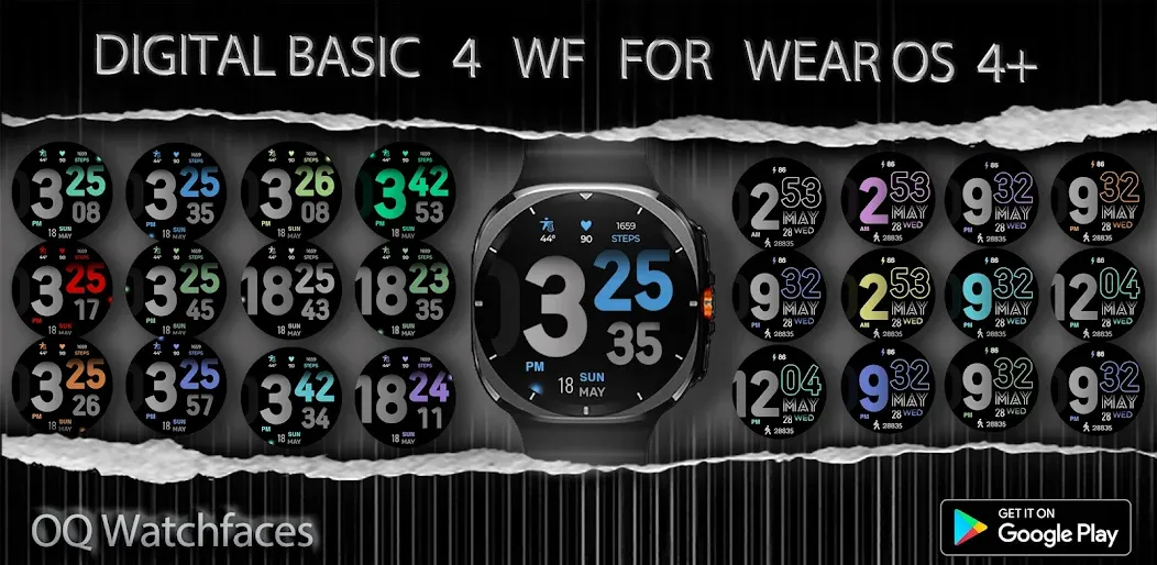 Digital Basic 4 Wear OS 5+ screenshot 8