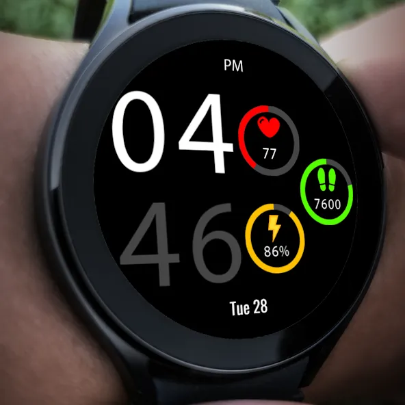 Key043 Digital Watch Face screenshot 4
