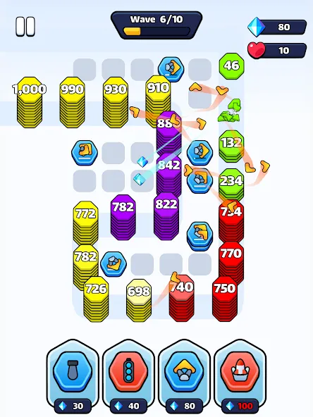 ¡Defensa hexagonal! screenshot 6