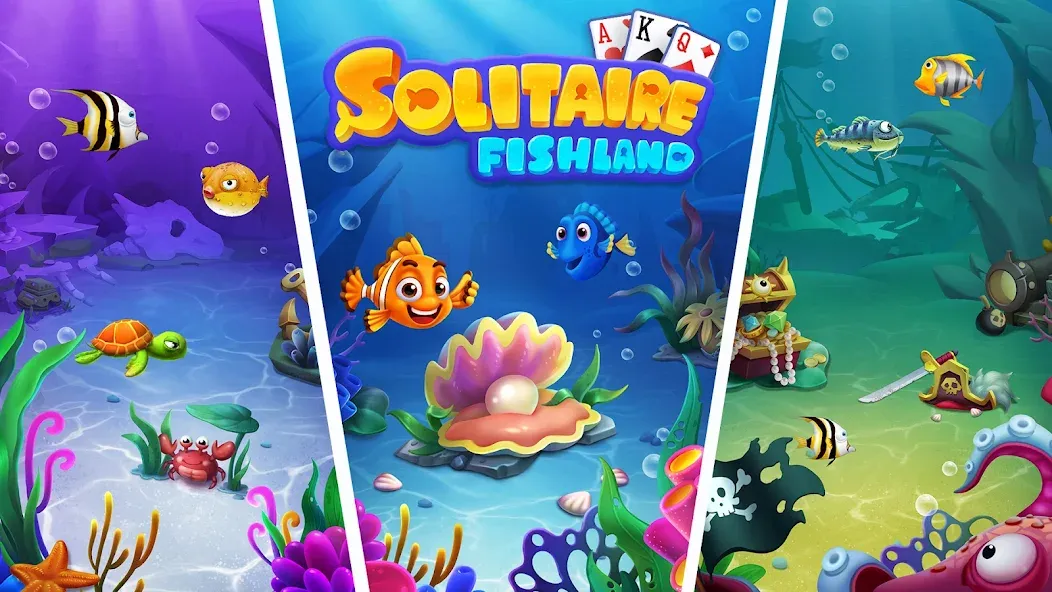 Solitaire - Fishland screenshot 3