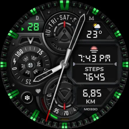 MD330 Analog Watch Face screenshot 10