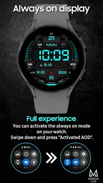 MD244 LCD Digital watch face screenshot 6