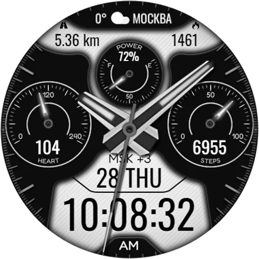 Hybrid KARATUN Watch face screenshot 17