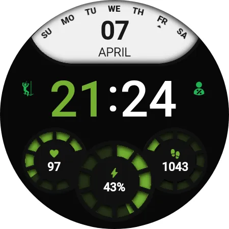 DS D002 - Digital watch face screenshot 5