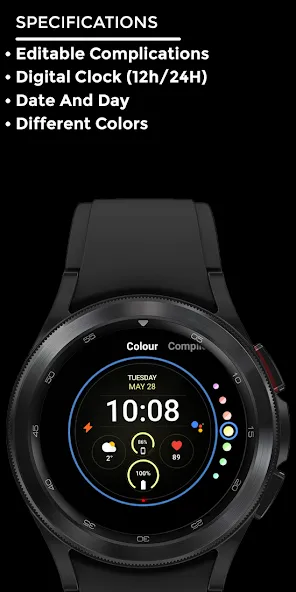 Night 61 - watch face screenshot 4